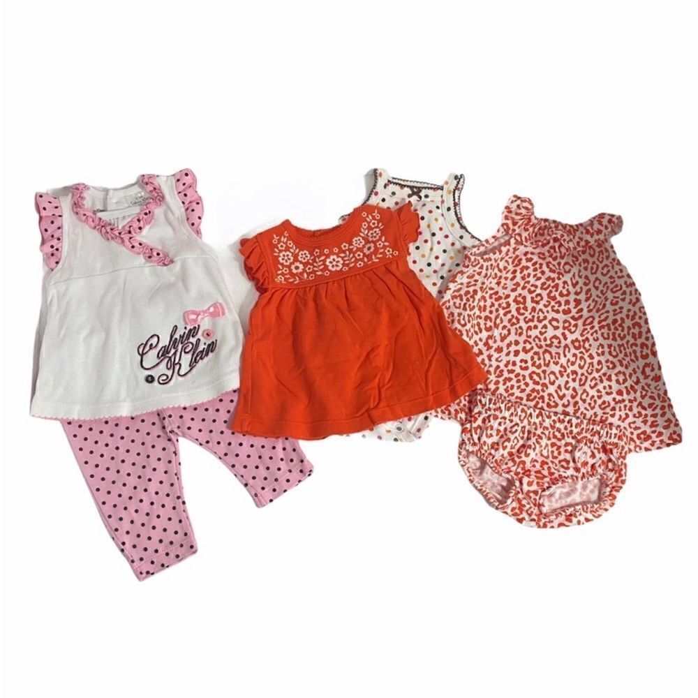 Carter's Calvin Klein 6 Piece Baby Girls Bundle 1